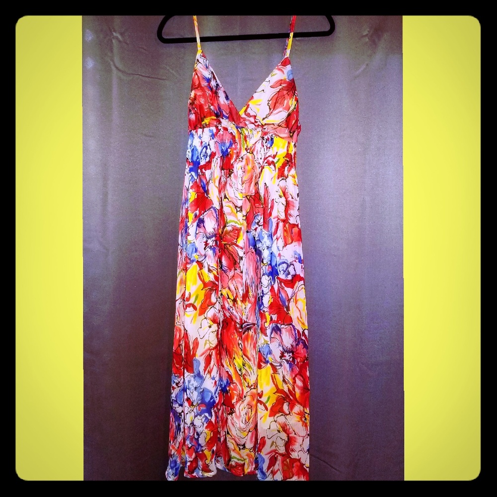 Floral Multi-Color Maxi Dress
